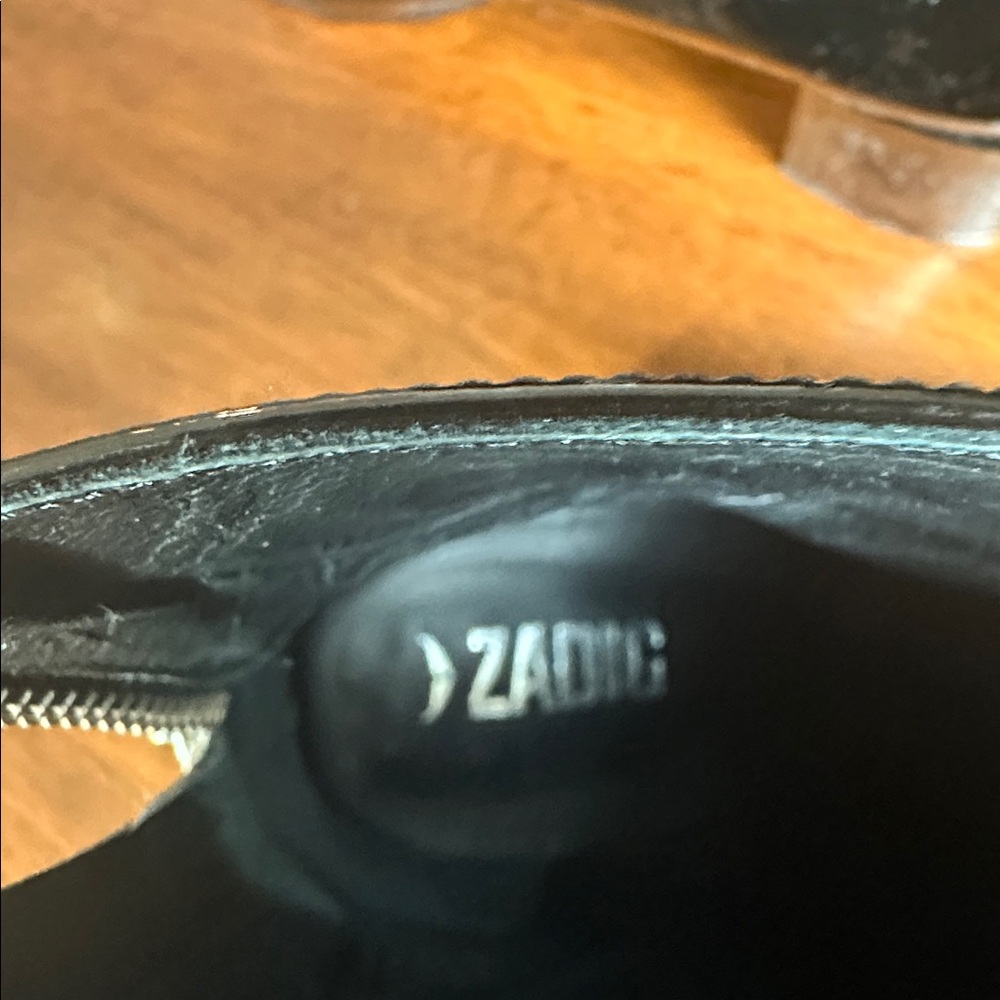 Zadig & Voltaire Black Patent Leather Ankle Boots - Picture 5 of 11